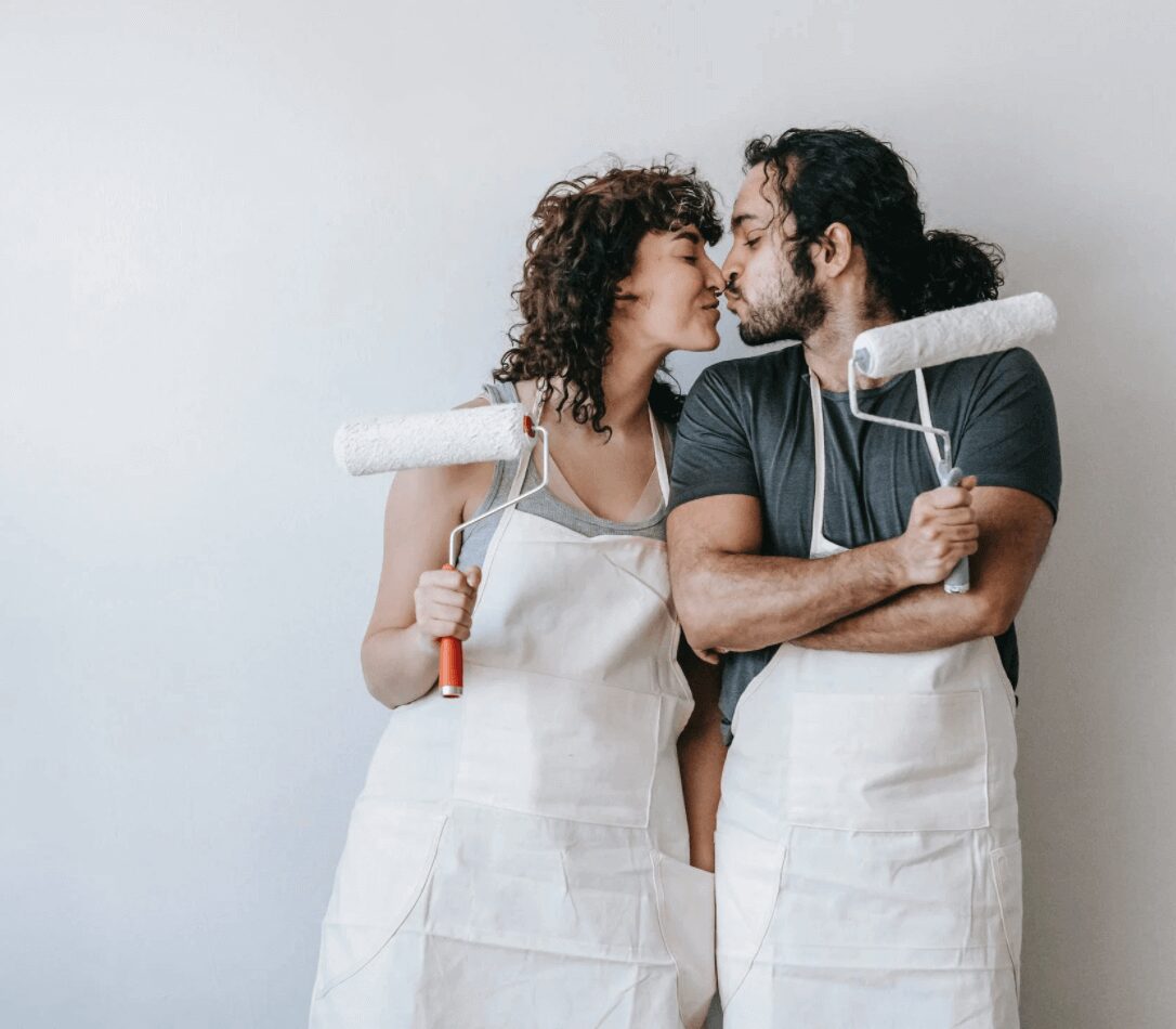 Romantic painters with rollers