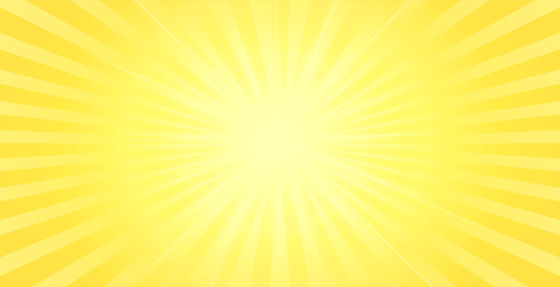 Bright yellow sunburst with radial rays.